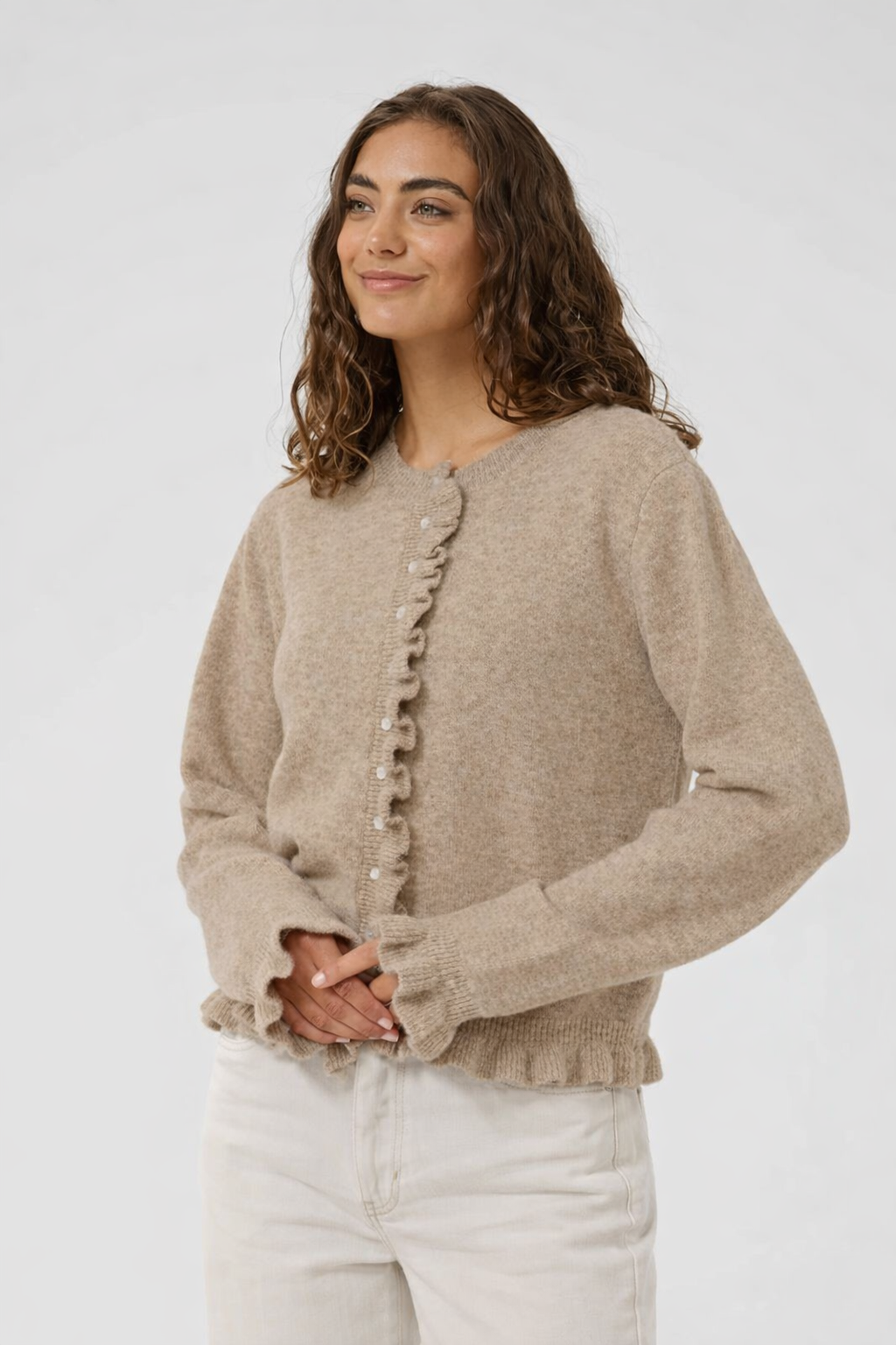 CULTURE Julietta Frill Cardigan - Farmor Ingvarda