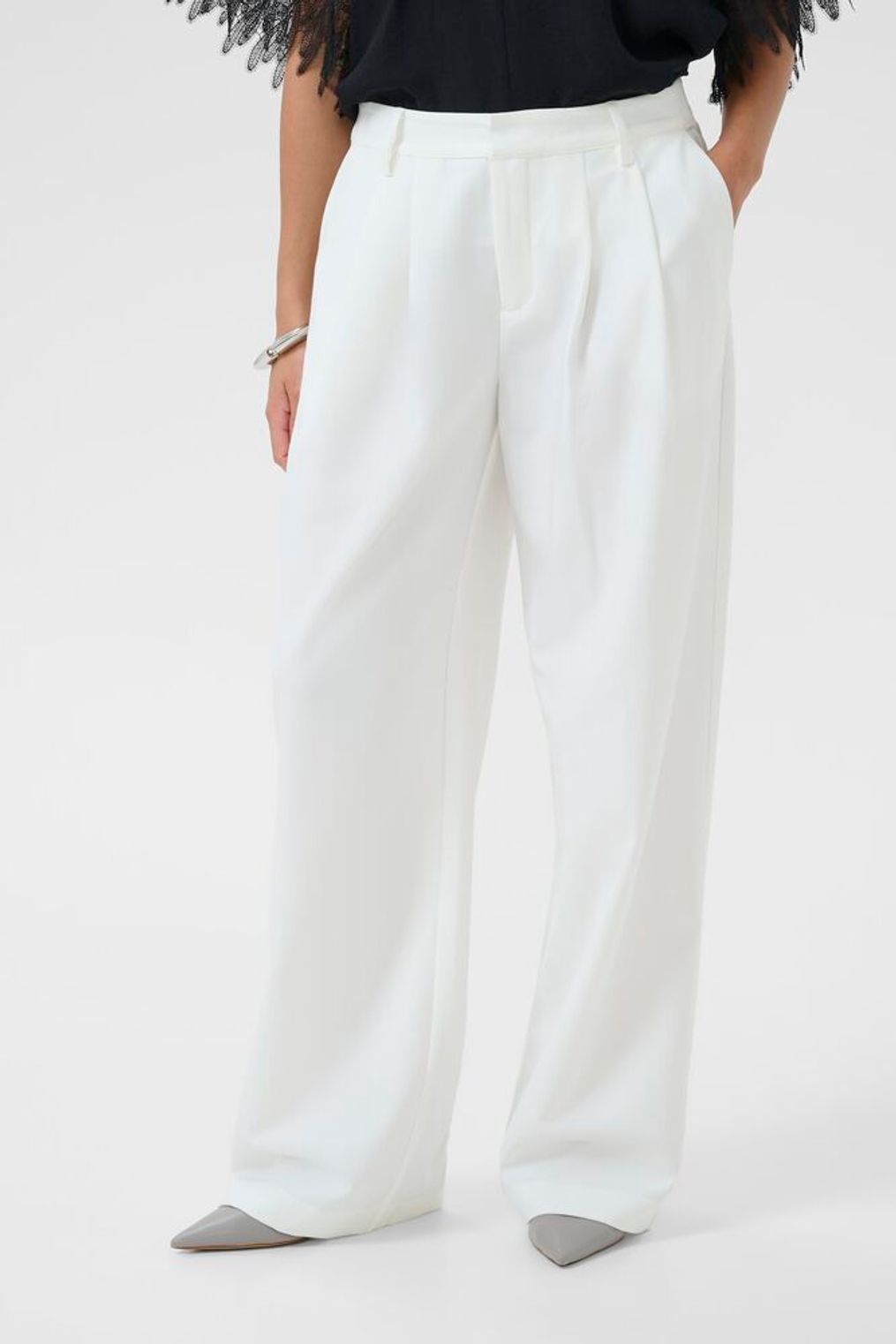CULTURE Yala Collina Pants White - Farmor Ingvarda