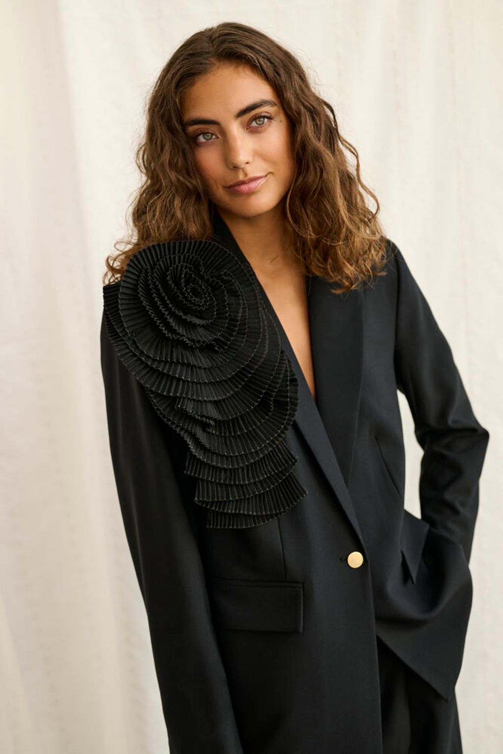 CULTURE Yala Collina Blazer Black - Farmor Ingvarda