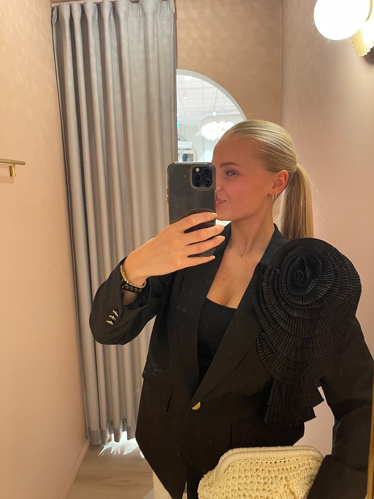 CULTURE Yala Collina Blazer Black - Farmor Ingvarda