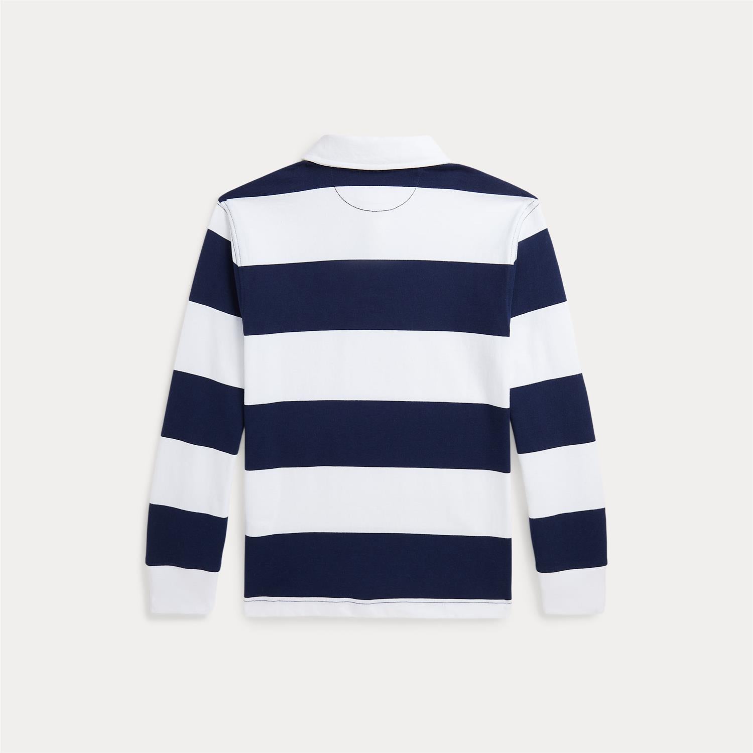 RALPH LAUREN 8-16År Knit Shirts Rugby,Teens Blå/Hvit