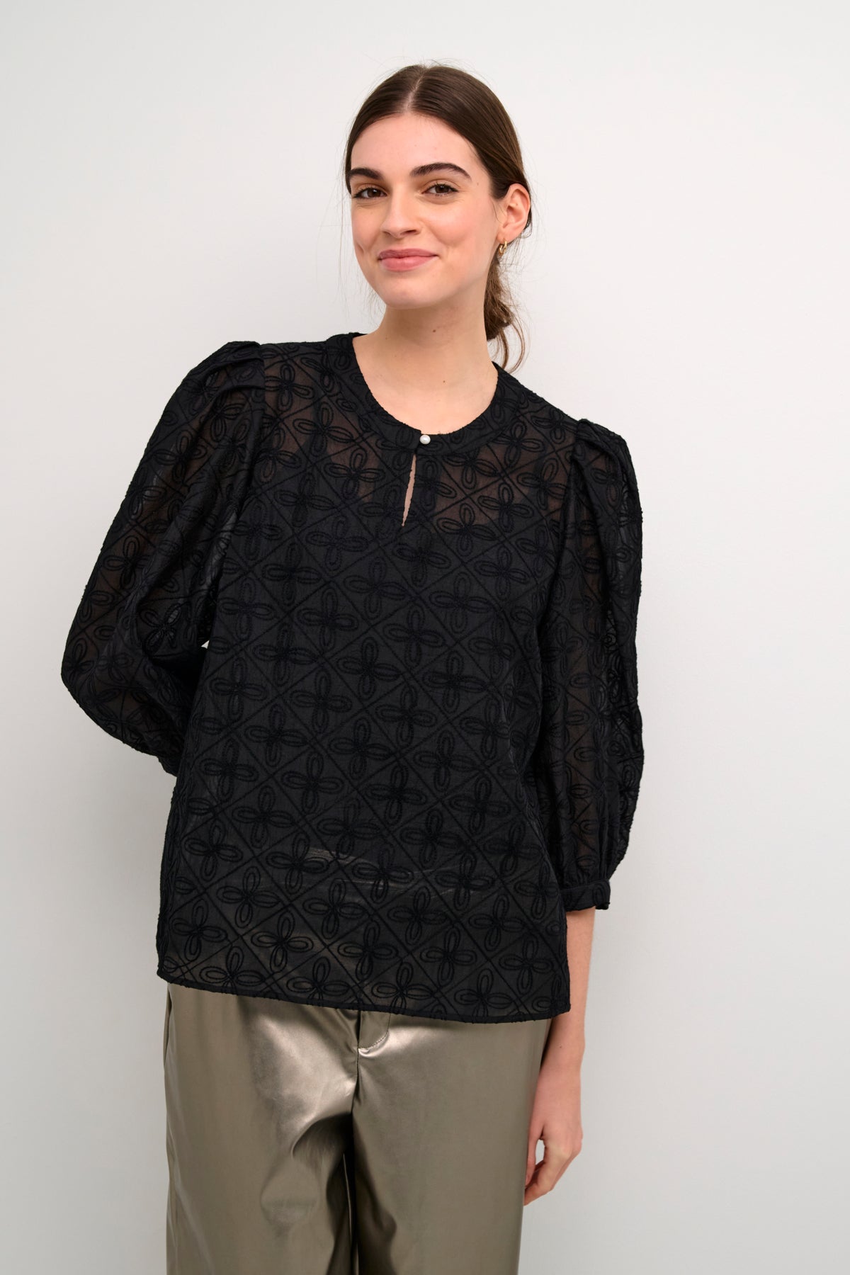 CULTURE Annasofie Blouse Sort