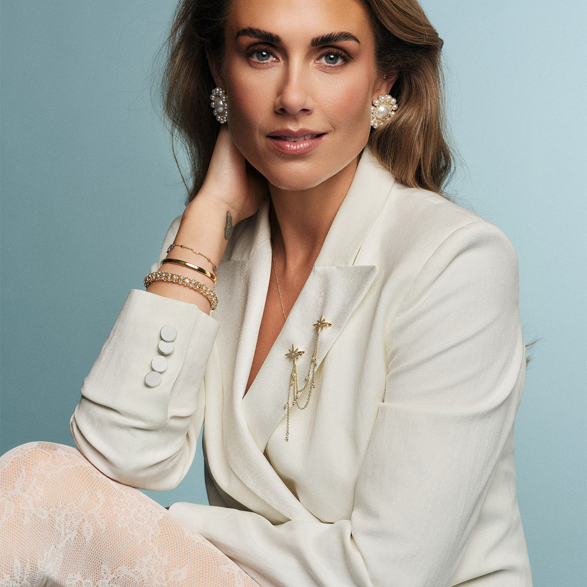 TONE DAMLI by A & C TD Double Brooch