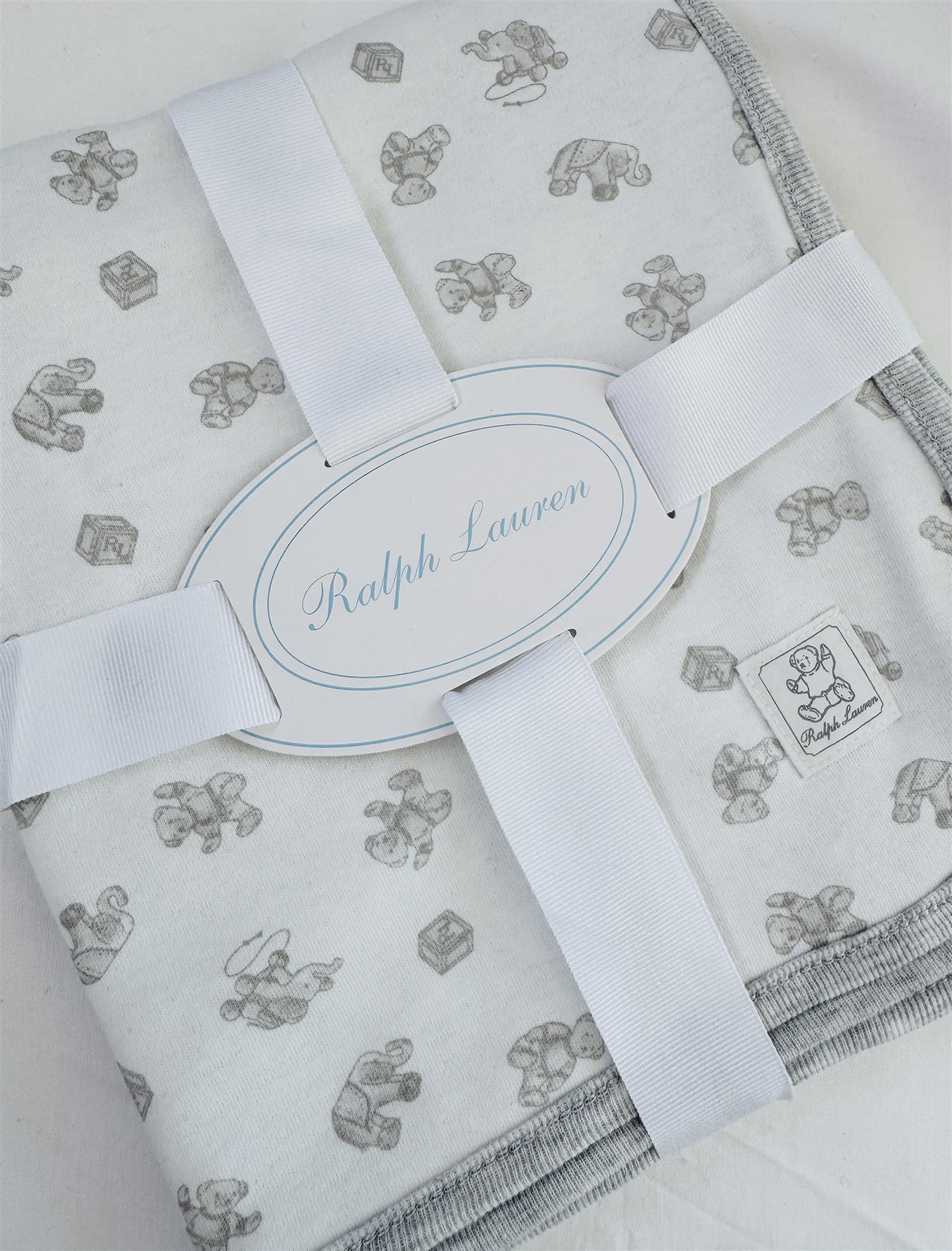 RALPH LAUREN Baby 0-24mnd. Babyteppe Hvit