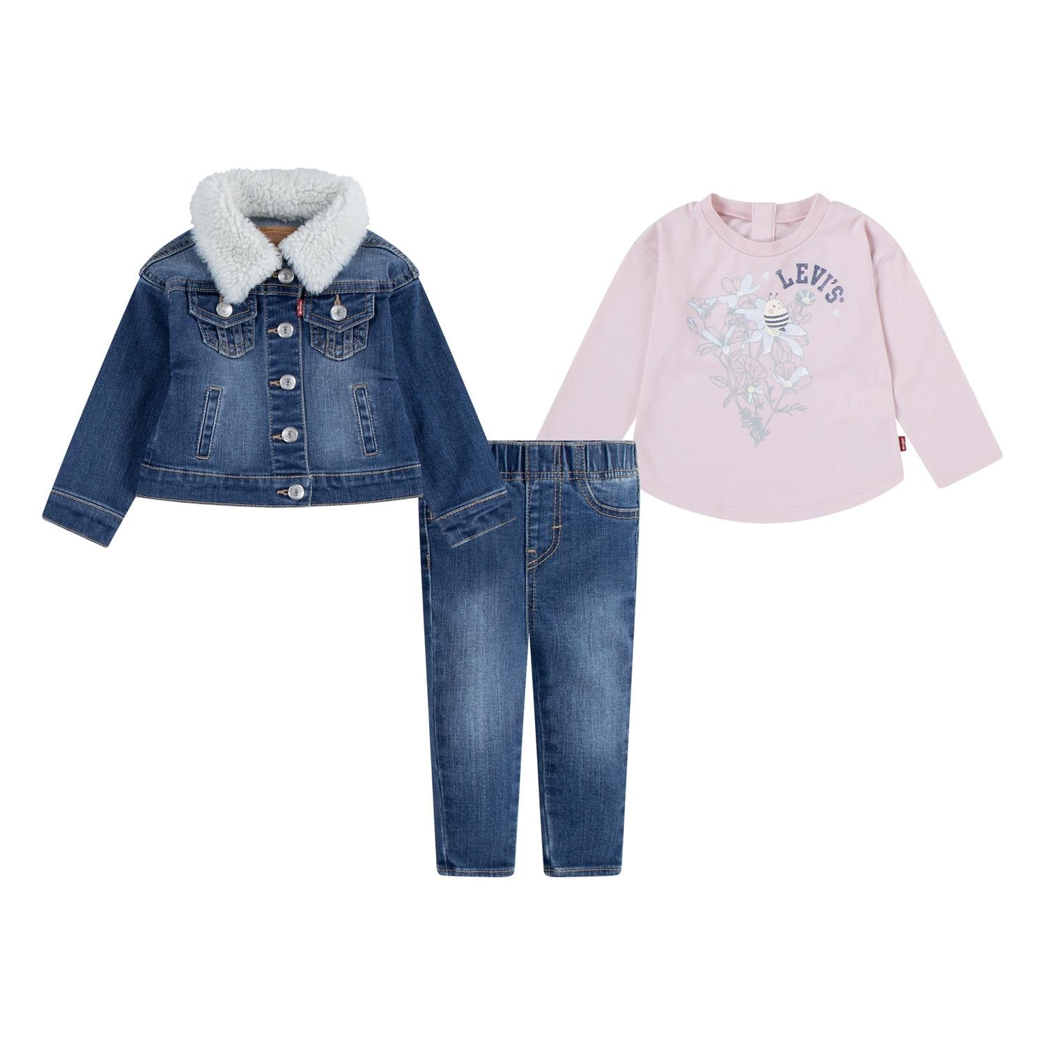 LEVIS 0-3ÅR Three piece set Flerfarget