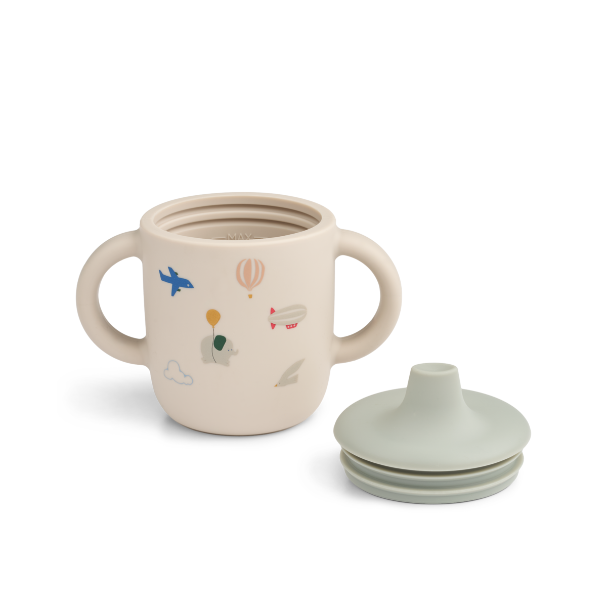 LIEWOOD Neil Sippy Cup,Flying Dus Blå/Sand