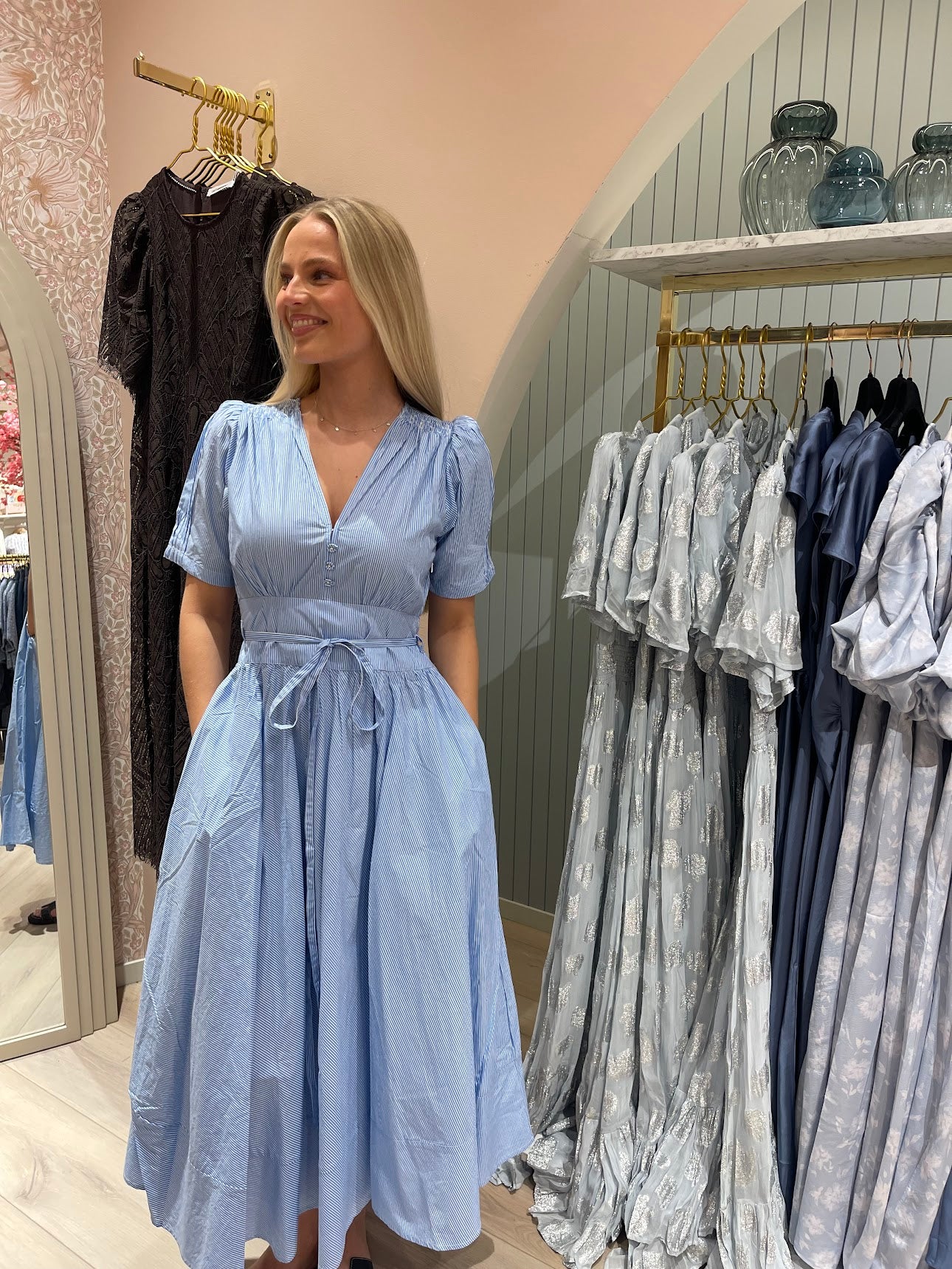 MISSMAYA Maria Dress Seaside Stripe - Farmor Ingvarda