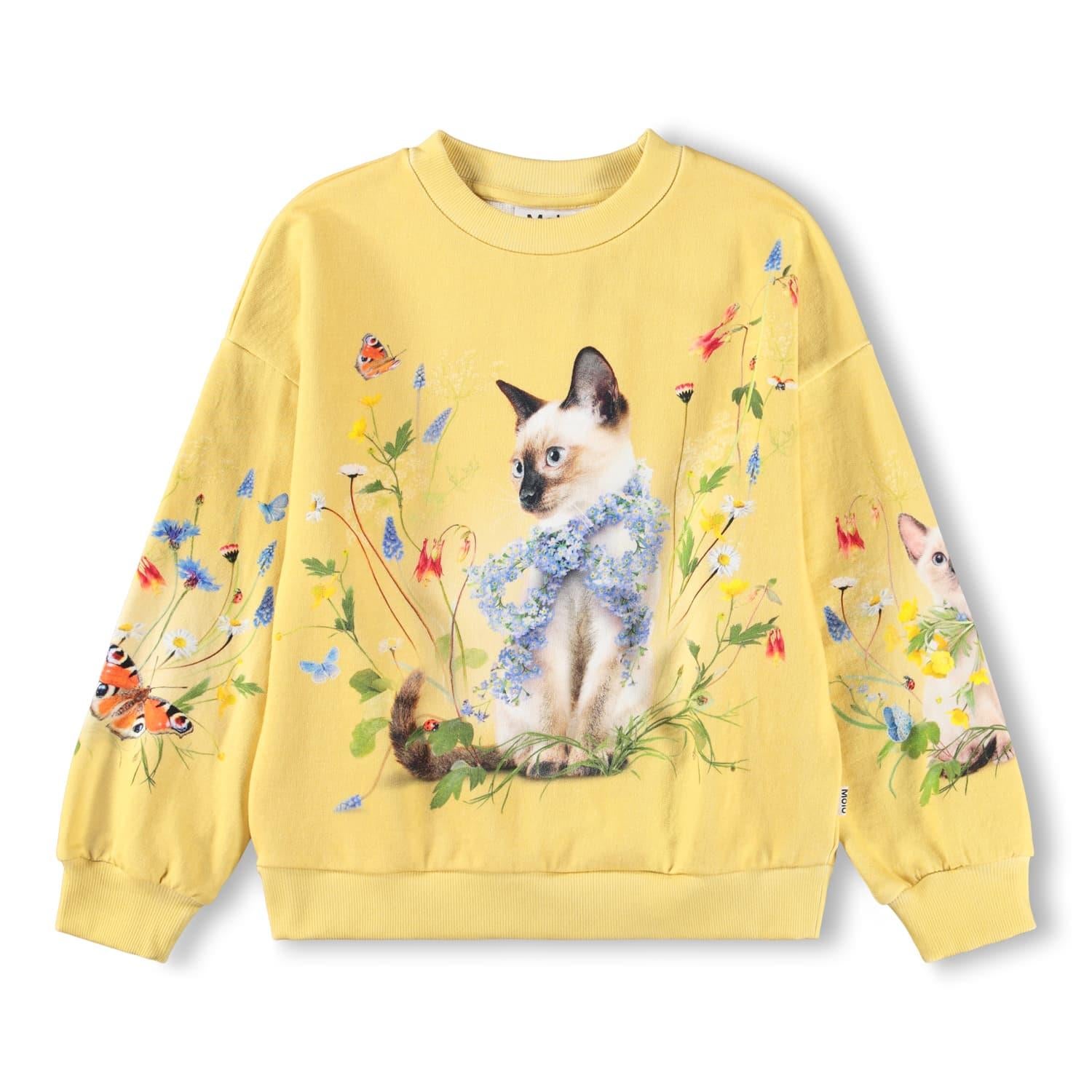 MOLO 4-12ÅR Maxi Sweatshirt Gul - Farmor Ingvarda