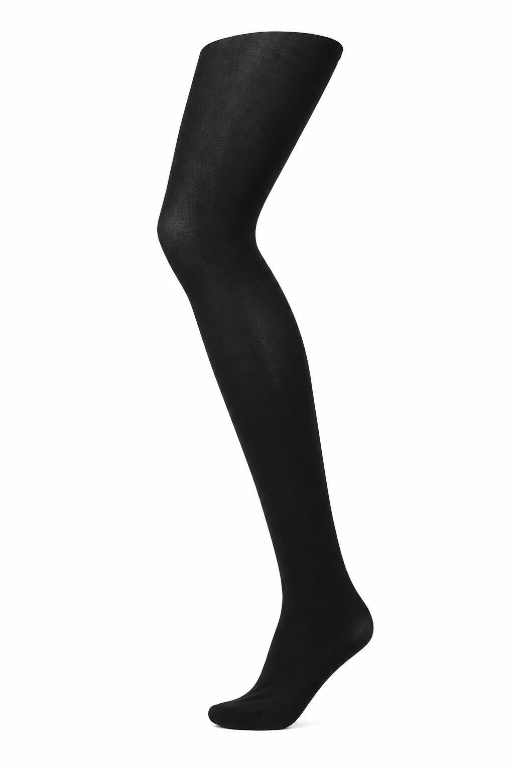 SUI AVA holdbare strømpebukser 40d i svart for kvinner, viser tette og elastiske tights på modell.
