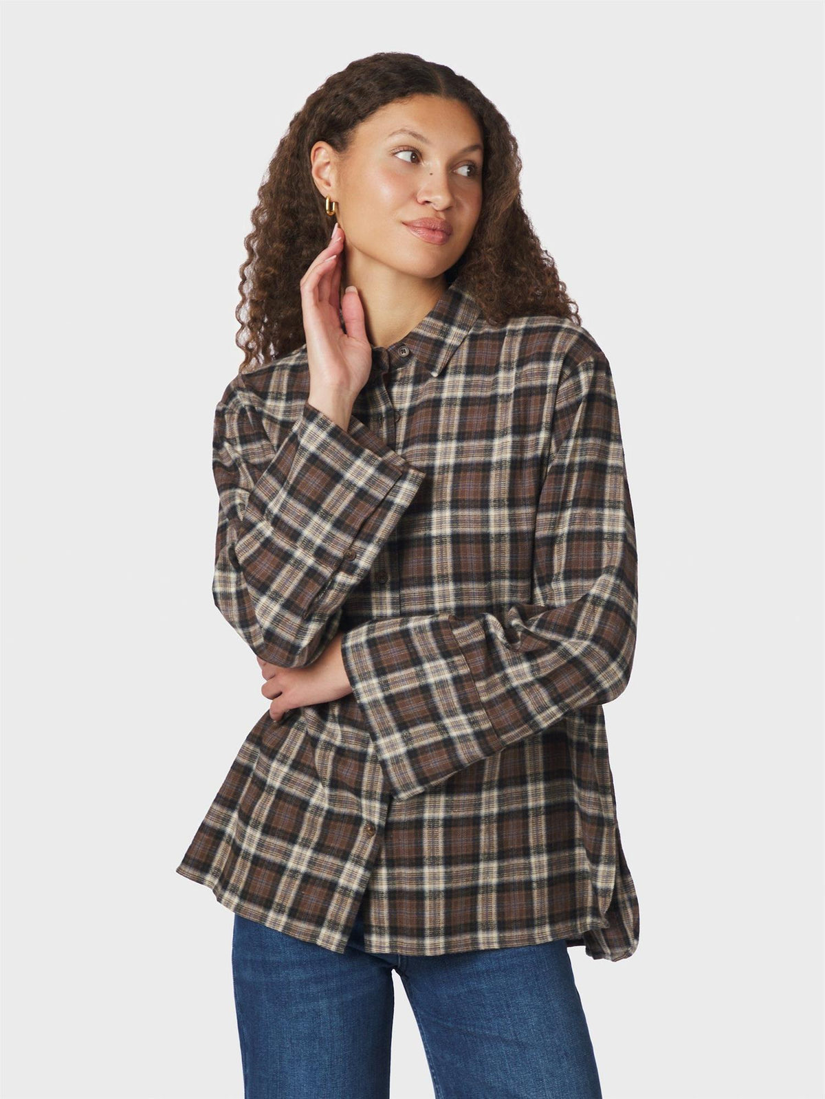 NEO NOIR Dita Flannel Check Shirt