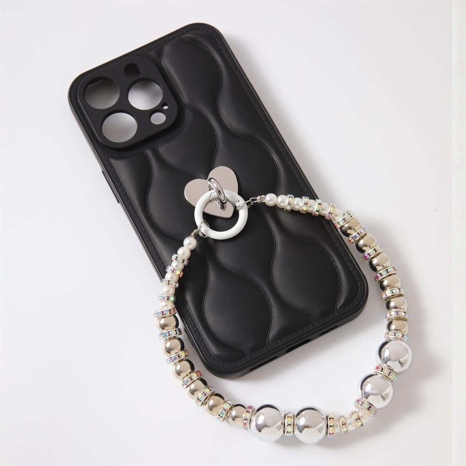 STICKY BESTIE Phone Charm White Pearl