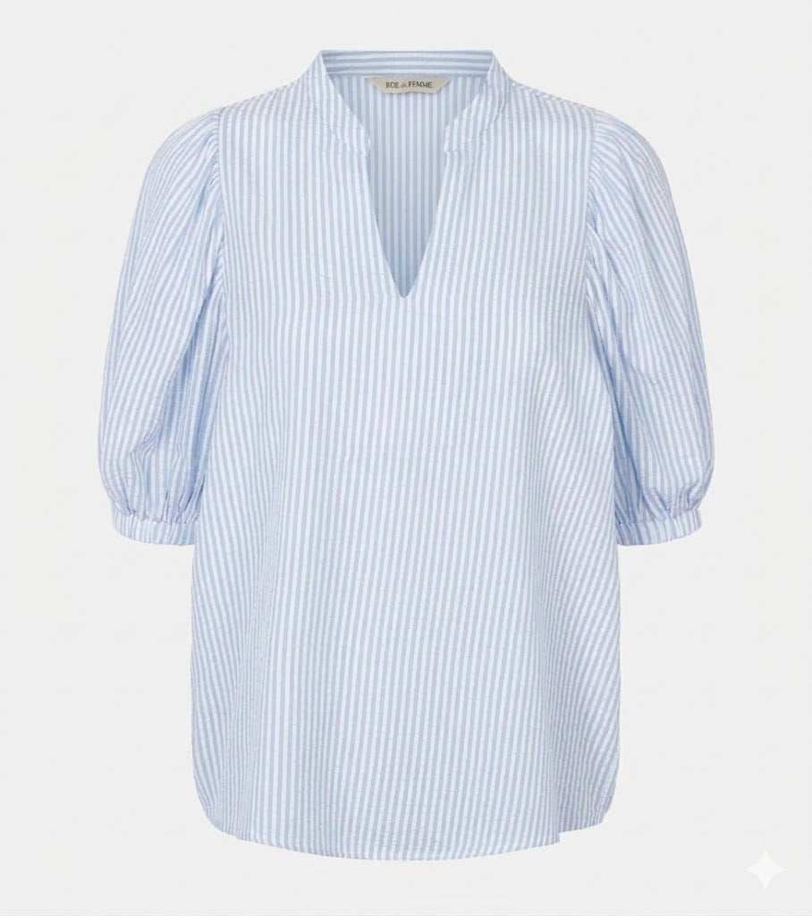 RUE de FEMME Armelle Blouse Blue Stone - Farmor Ingvarda