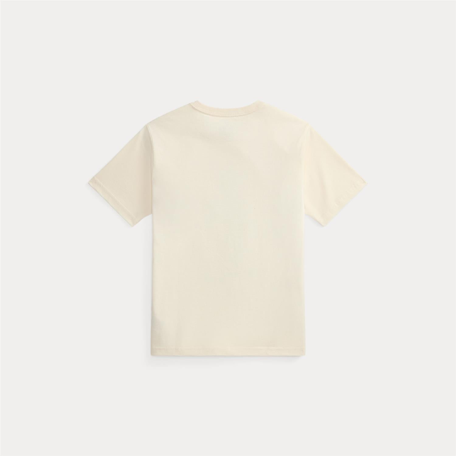 RALPH LAUREN 8-16År Polo Bear T-skjorte Krem