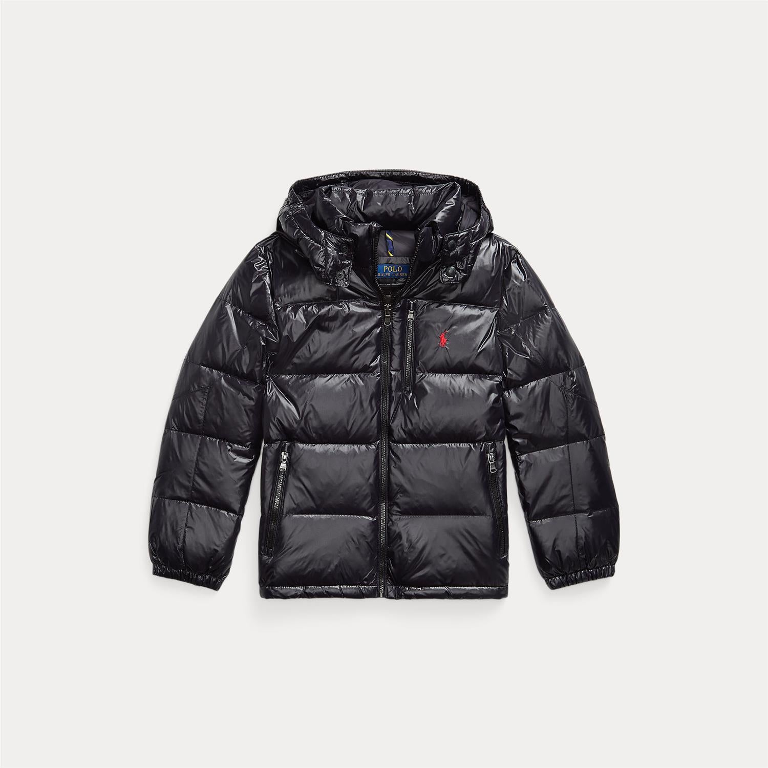 RALPH LAUREN 8-16År Ytterjakke m/hette,Glossed Svart