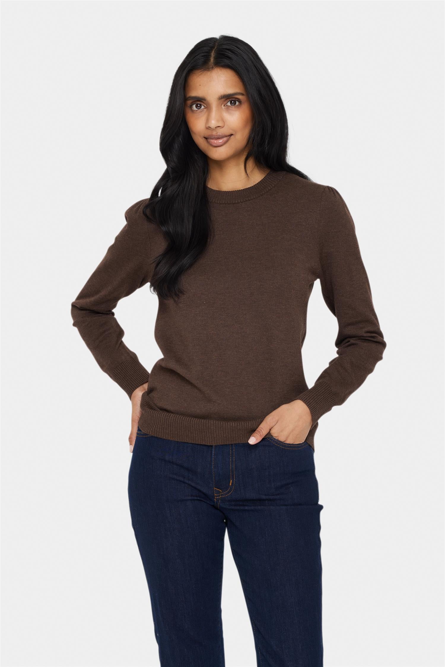 SAINT TROPEZ Mila pullover Brun