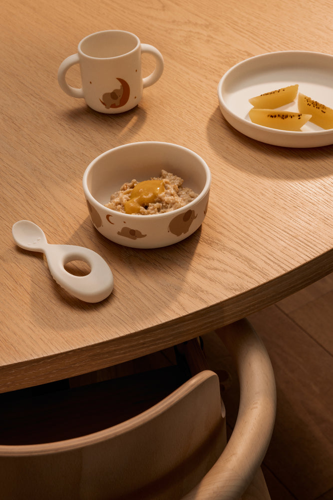 LIEWOOD Vivi Printed Silicone Set,Elephant Krem