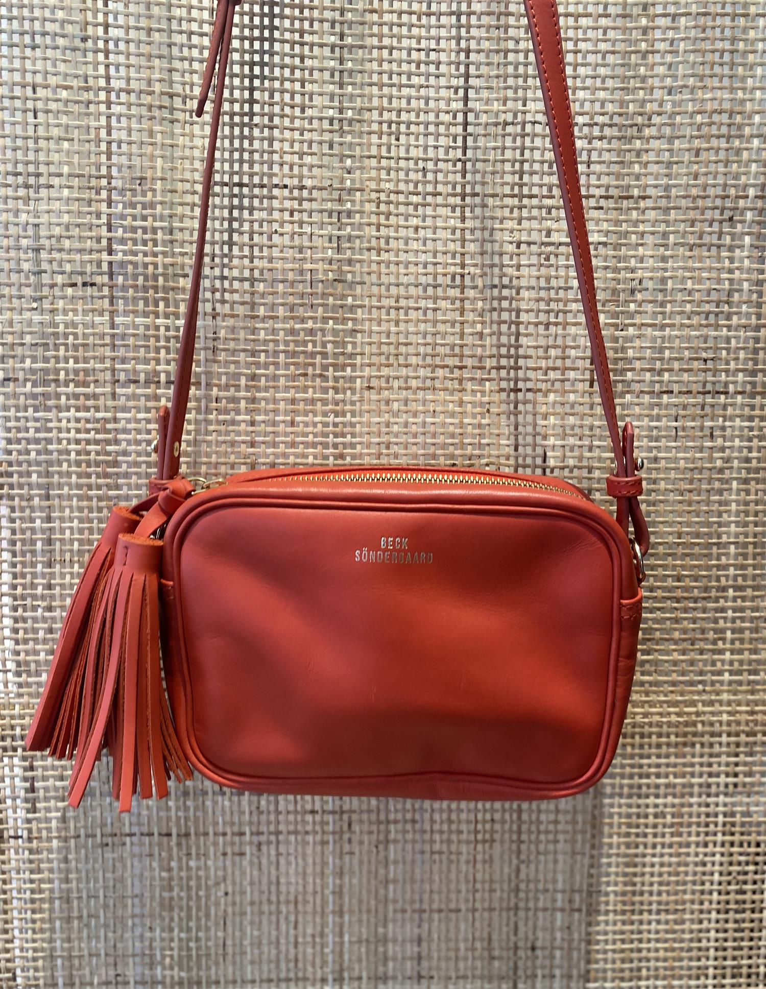 BECKSÖNDERGAARD Lilli Rua Bag,Leather Orangerød