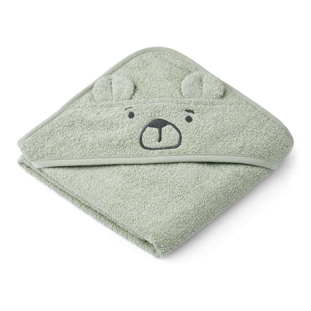 LIEWOOD Albert hooded towel,Bear Mintgrønn