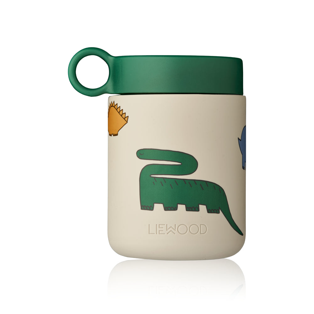 LIEWOOD Kian Food Jar 350ml,Dinosaurs