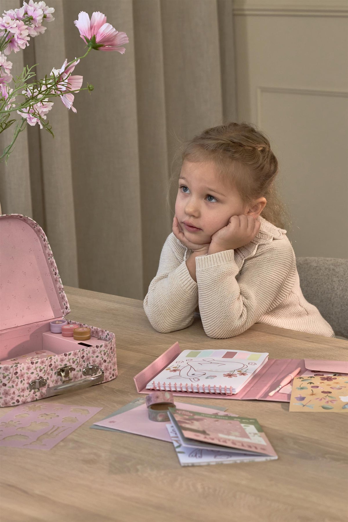 LITTLE DUTCH Kreativ Koffert,Fairy Garden Rosa