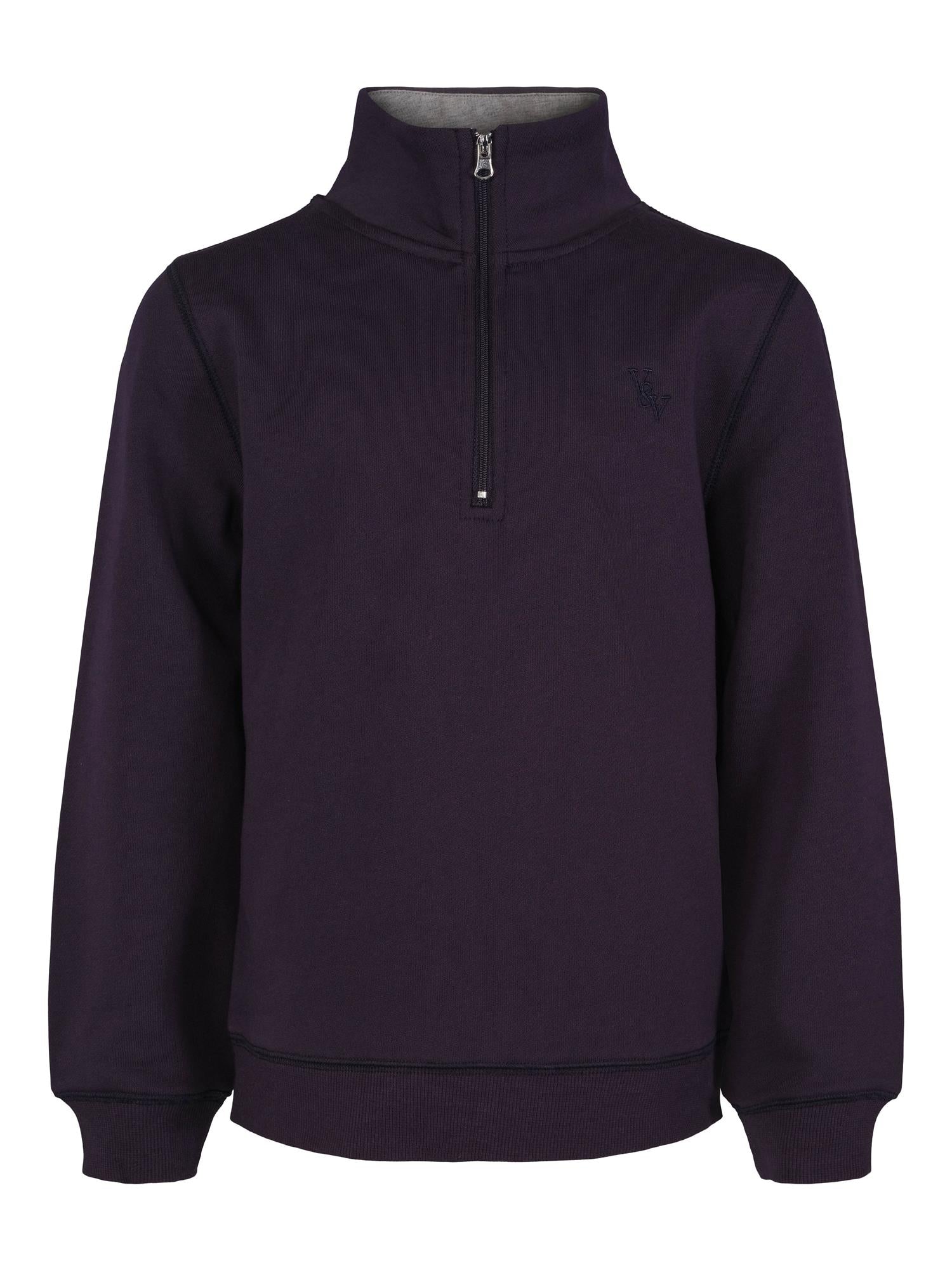 VILJE OG VE Snorre 1/2 zip Sweater Navy