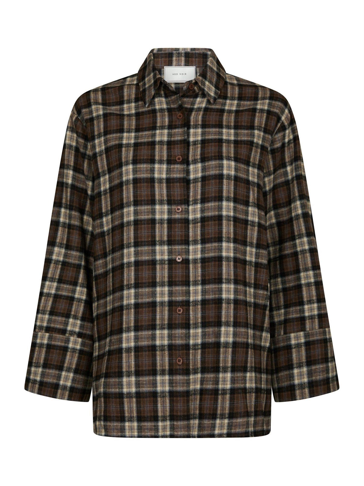 NEO NOIR Dita Flannel Check Shirt