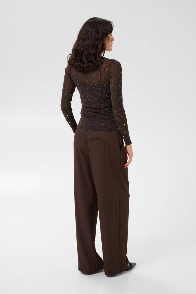 SAINT TROPEZ Maisie Blouse Brown