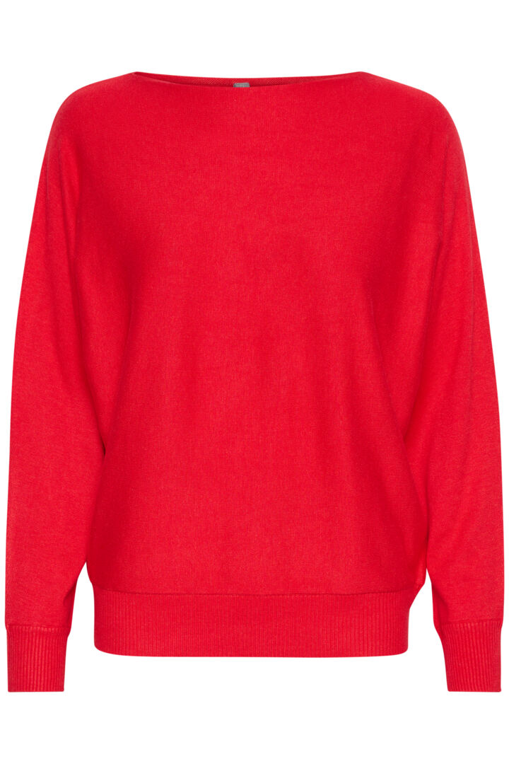 CULTURE Annemarie Batwing Jumper Rød