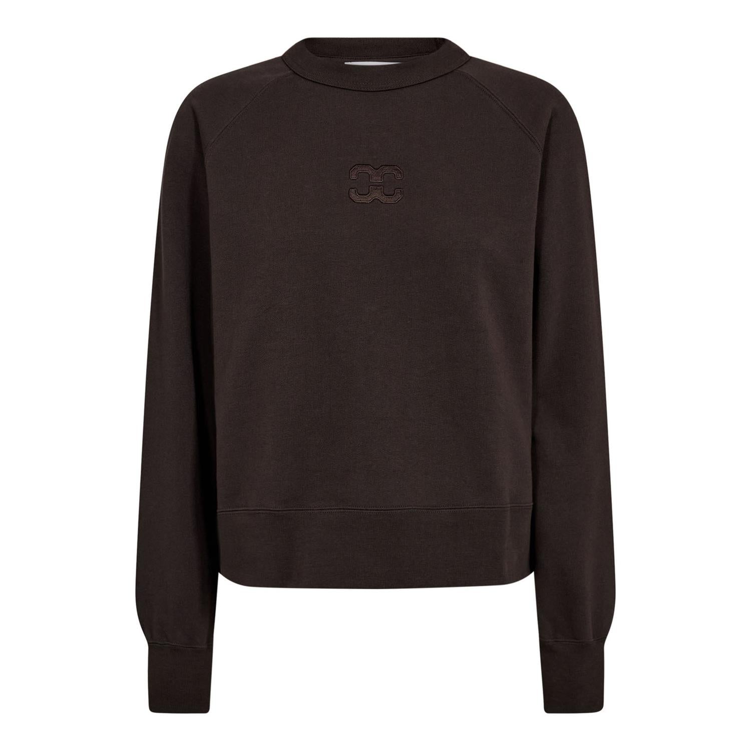 CO´ COUTURE Eris Emb Sweat Dark brown
