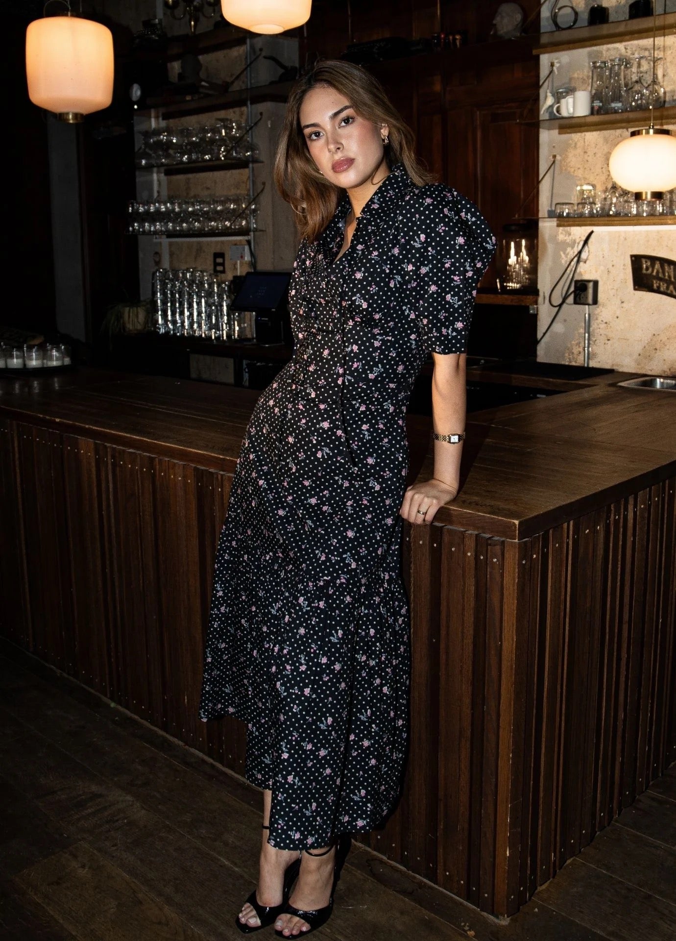 MISSMAYA Agatha Dress Polka Bloom