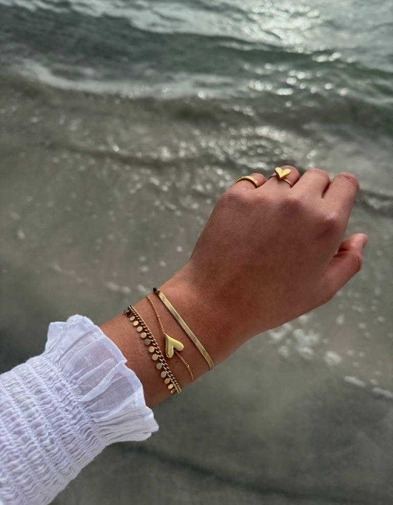 My Jewellery Bracelet heart horizontal Gul