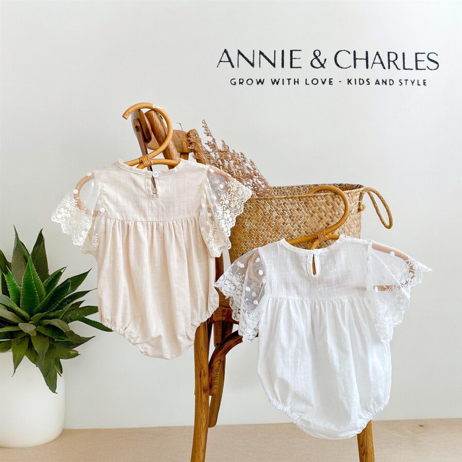 ANNIE & CHARLES Baby Bloomer Philippa Beige