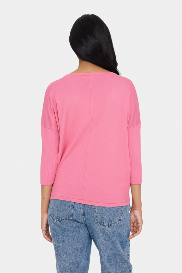 SAINT TROPEZ Mila roundneck pullover Rosa