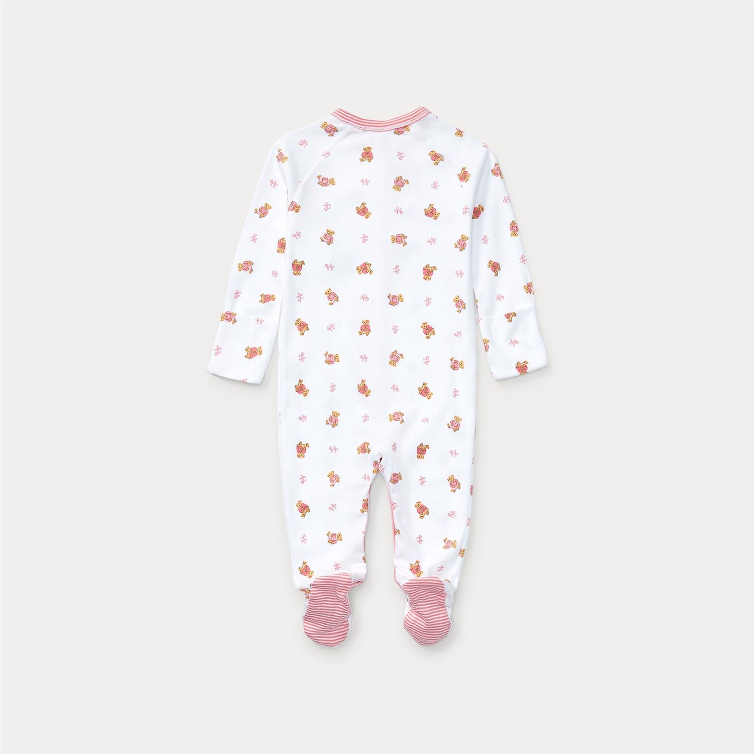 RALPH LAUREN Baby 0-24mnd. Bear CVL Onepiece Coverall Rosa