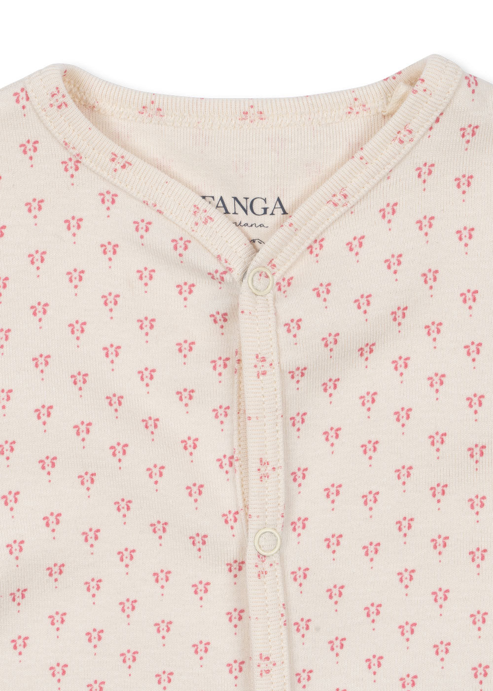 FANGA FONTANA by Konges Sløjd Bello Onesie Krem/Rosa - Farmor Ingvarda