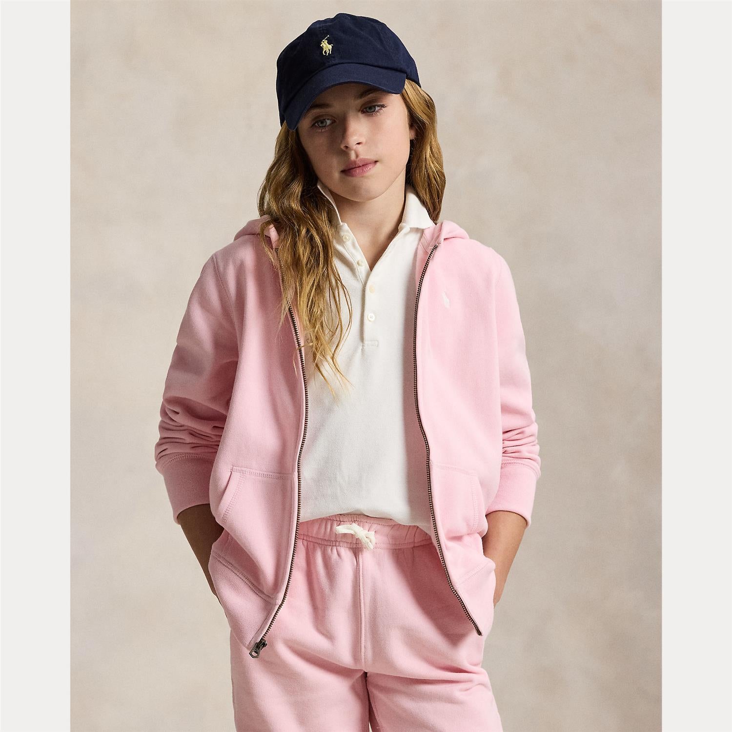 RALPH LAUREN 8-16År Hettejakke,Jente Lys Rosa