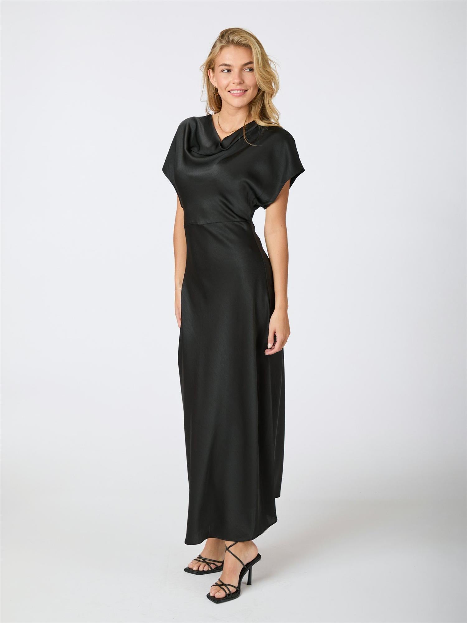 NEO NOIR Andrea Heavy Sateen Dress Sort