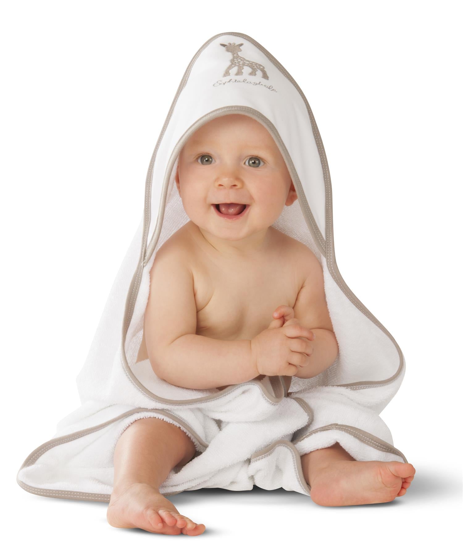 VULLI, SOPHIE LA GIRAFE Hooded bath towel,Sophie la girafe Hvit