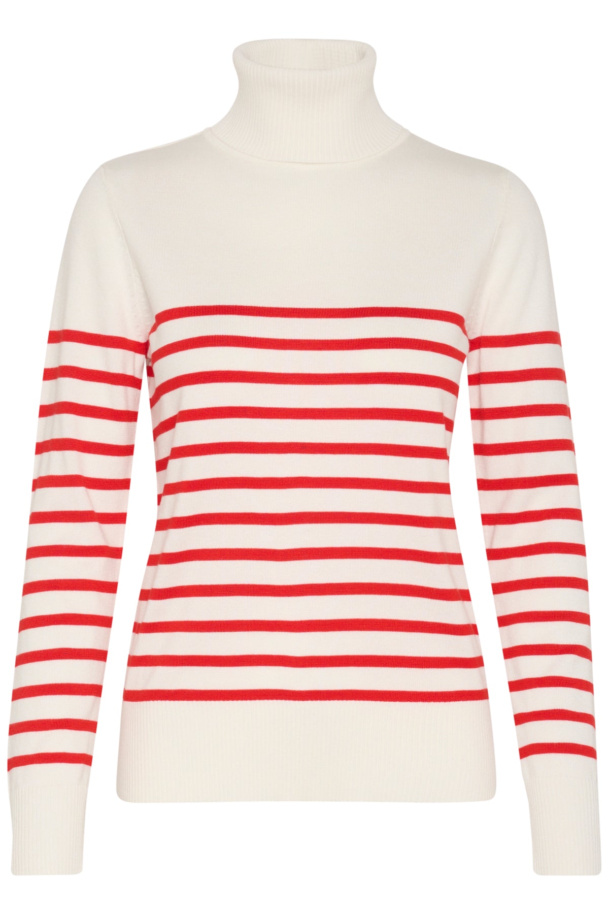 SAINT TROPEZ Mila striped rollneck pullover