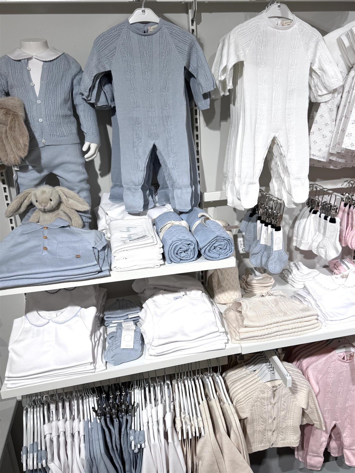 WEDOBLE Strikket Babydress Lyseblå - Farmor Ingvarda