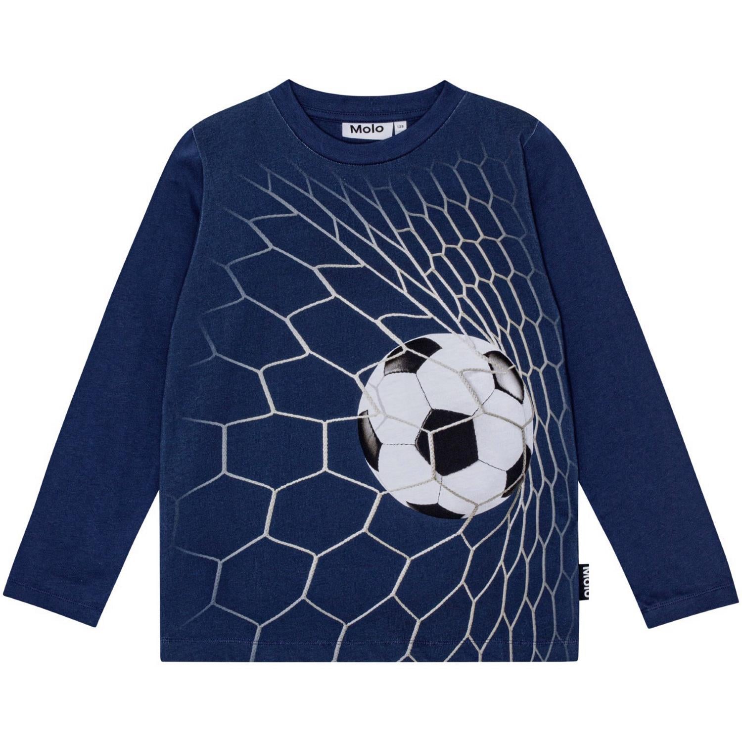 MOLO 4-12ÅR Reif genser,Fotball Mørkeblå