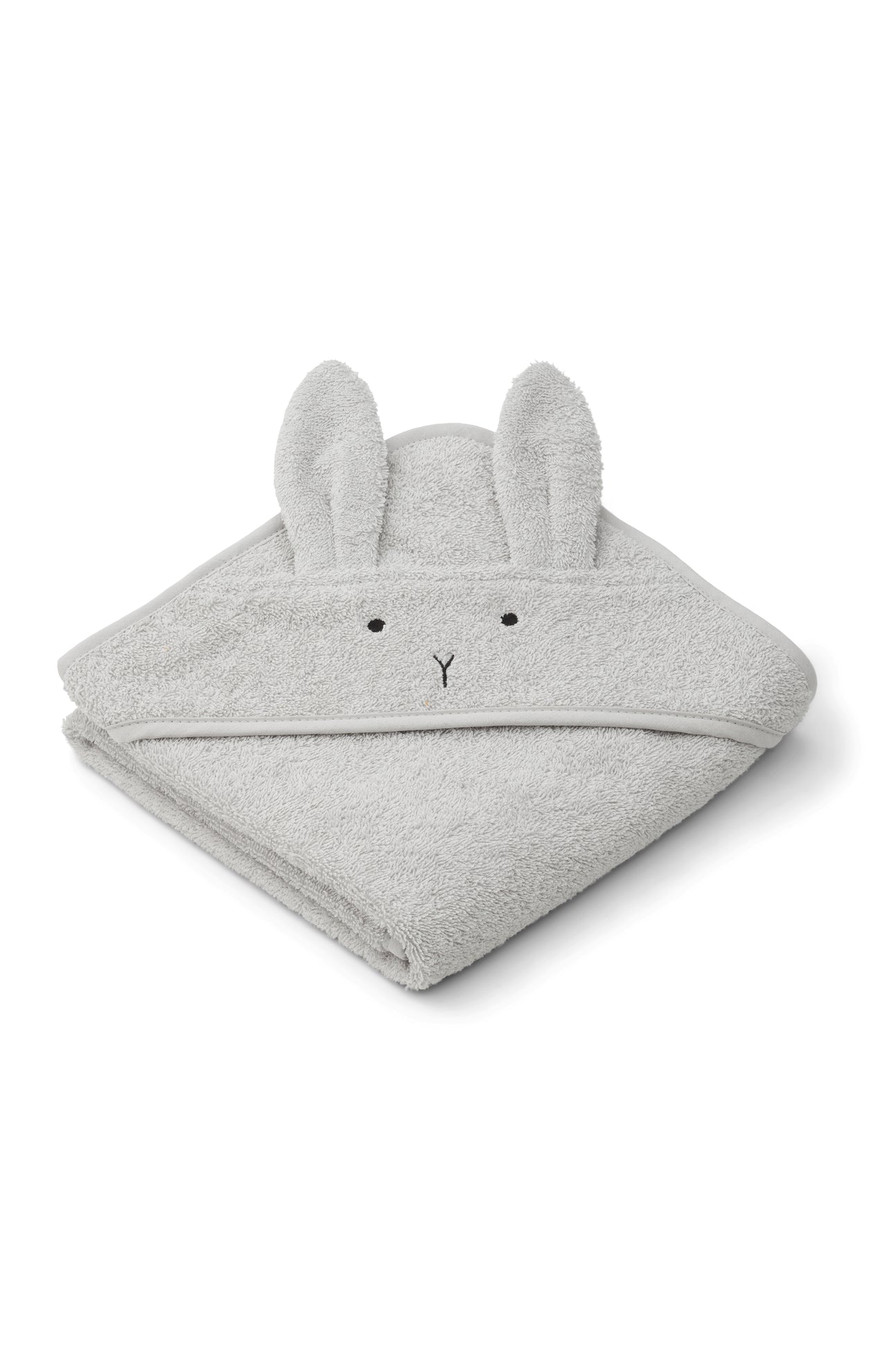 LIEWOOD Albert hooded towel,Rabbit Lysegrå