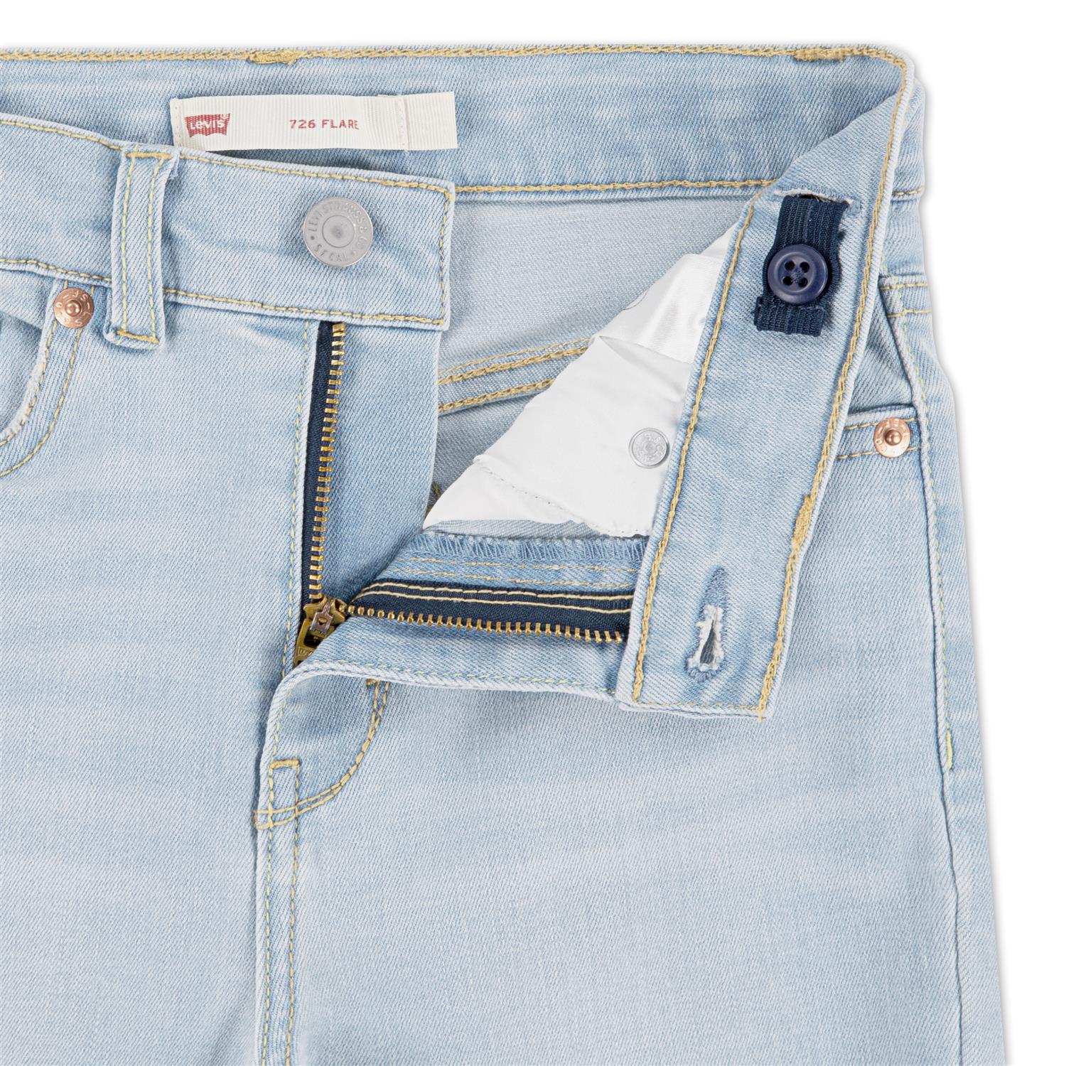 LEVIS 4-14ÅR 726 High Rise Flare Jeans Lys Dongeri
