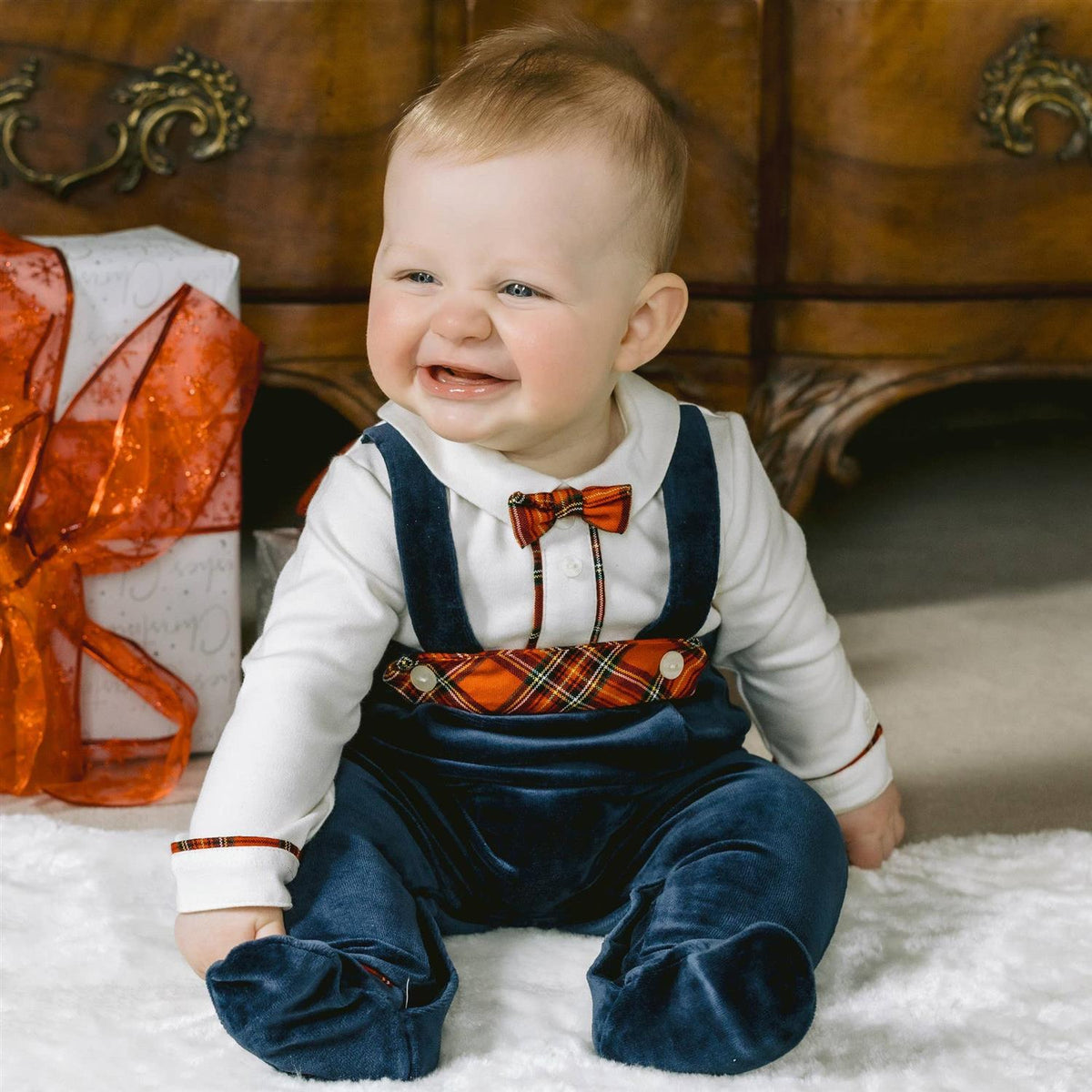 EMILE ET ROSE Kenneth Babydress Marineblå