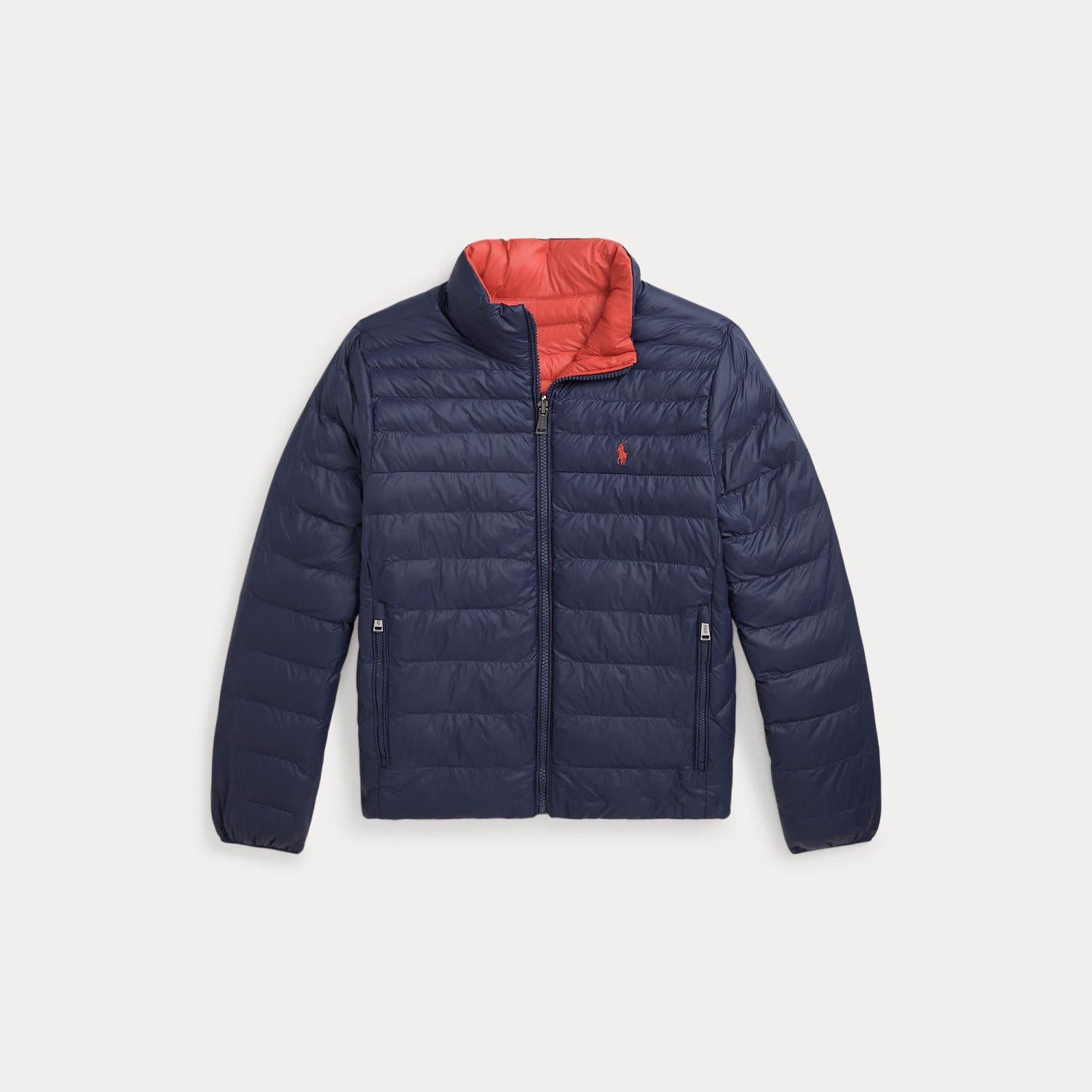 RALPH LAUREN 8-16År Reversible Terra Outerwear Bomber,Teens Mørkeblå/Rød