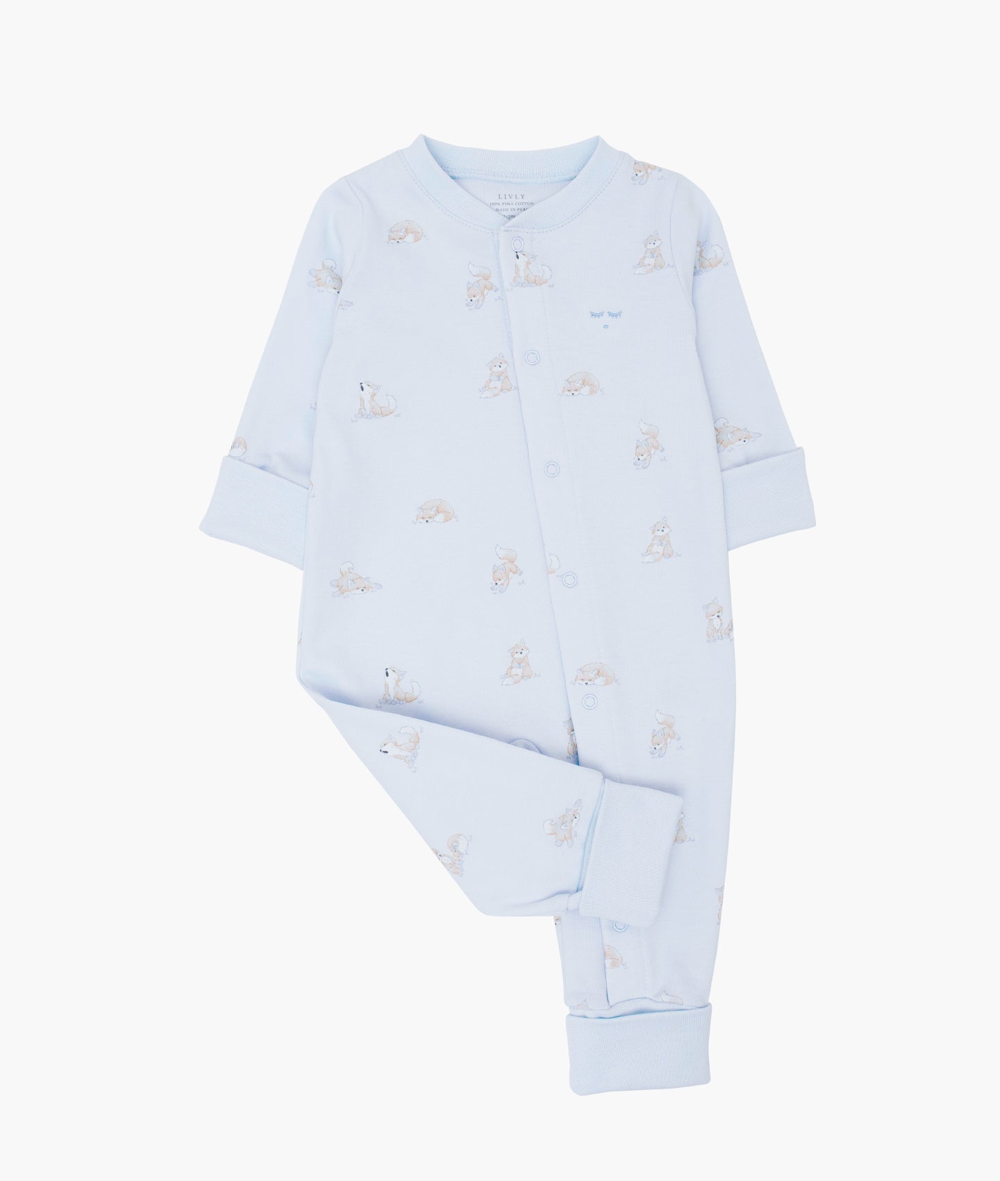 LIVLY Foxes Overall Lyseblå