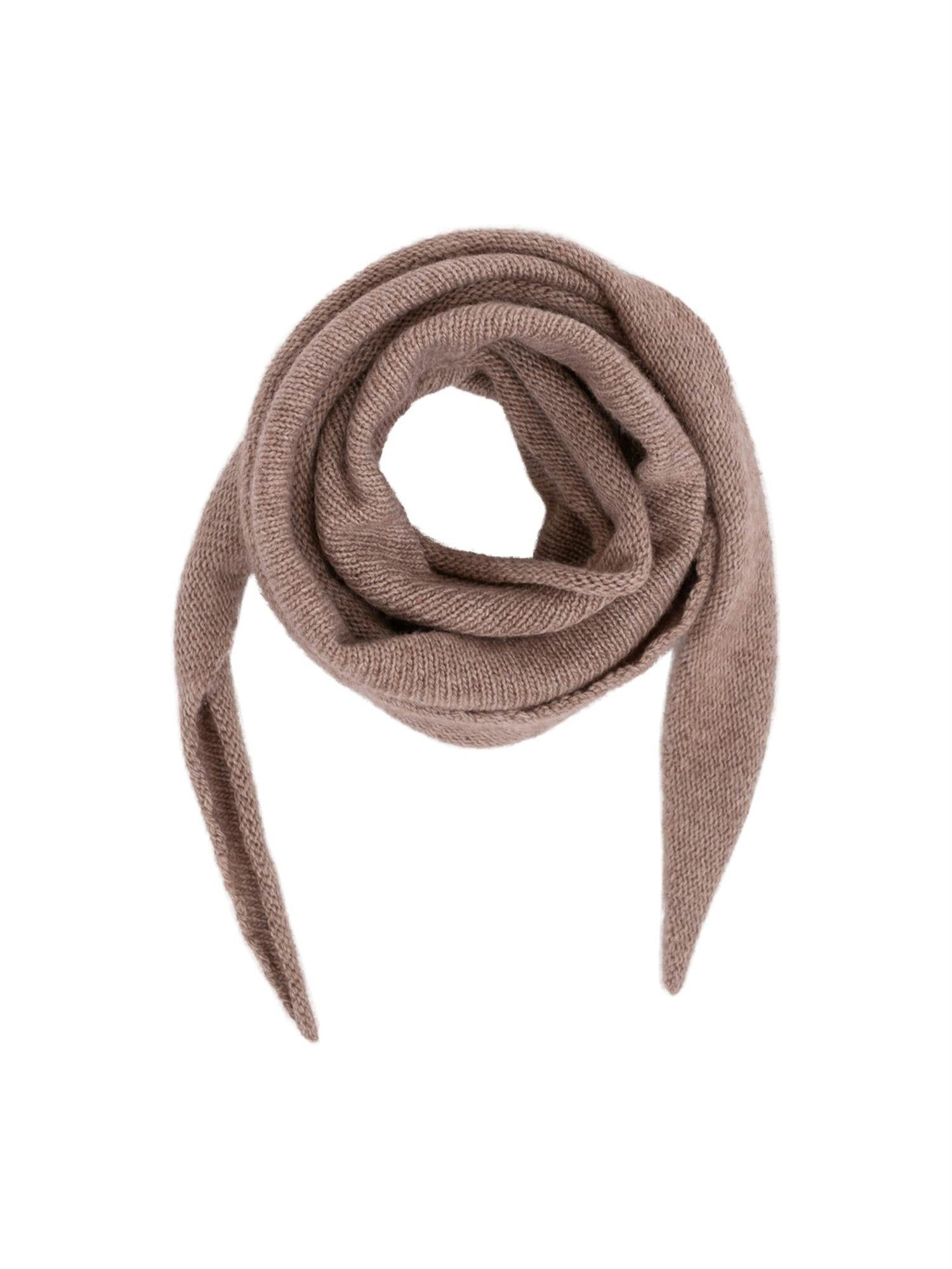 NEO NOIR Misty Knit Scarf Beige