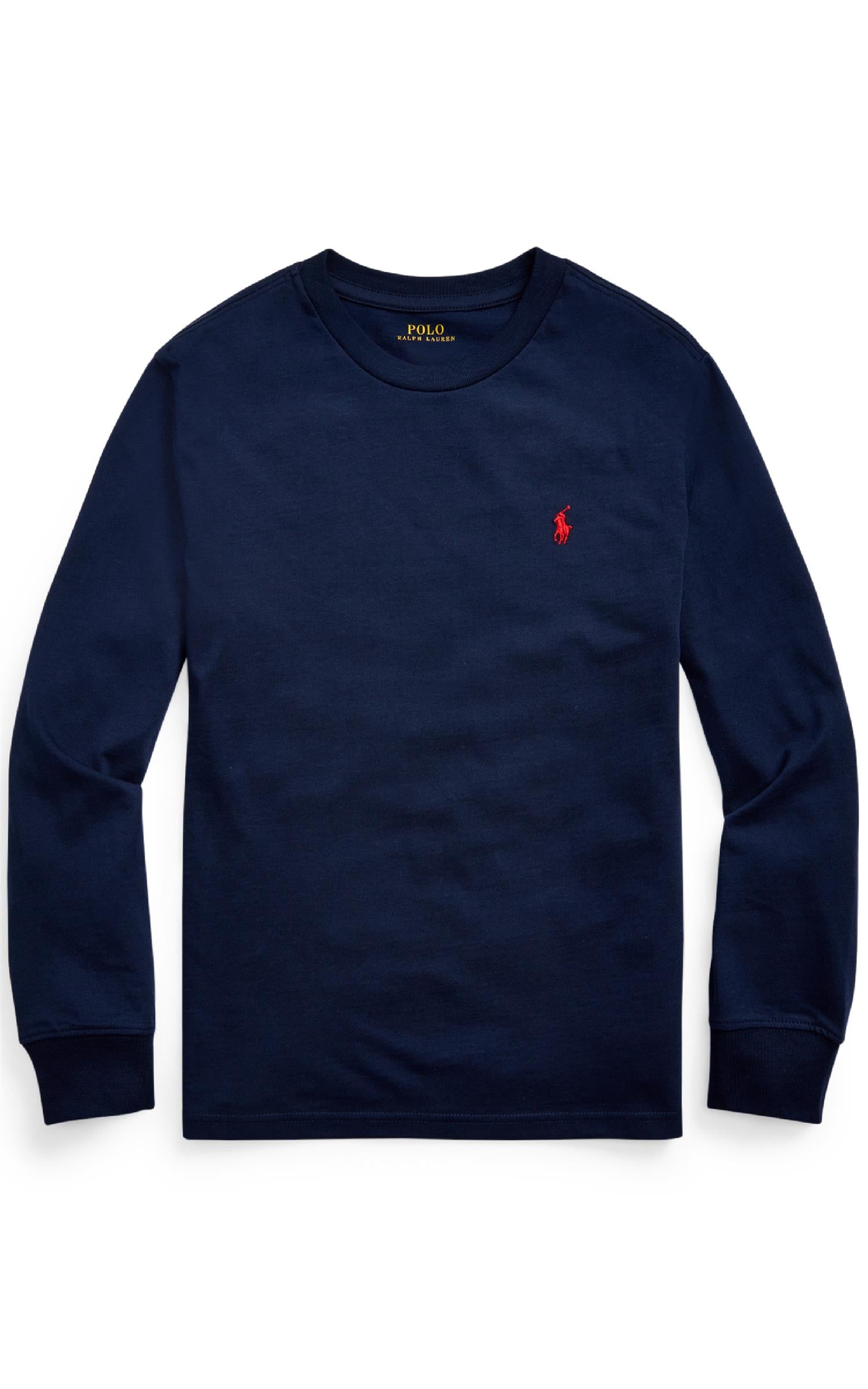 RALPH LAUREN 8-16År Long Sleeve T-shirt,Teens Mørkeblå