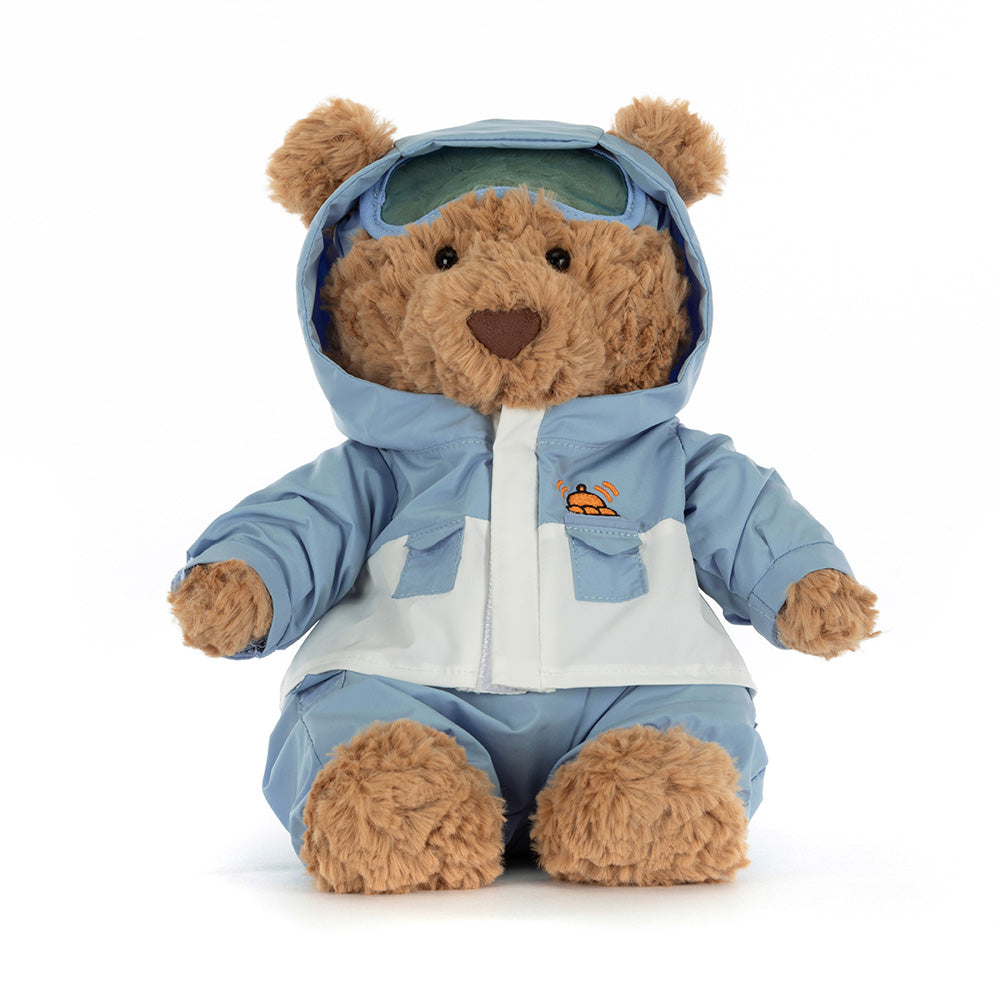 JELLYCAT Bartholomew Bear Snowbording Suit