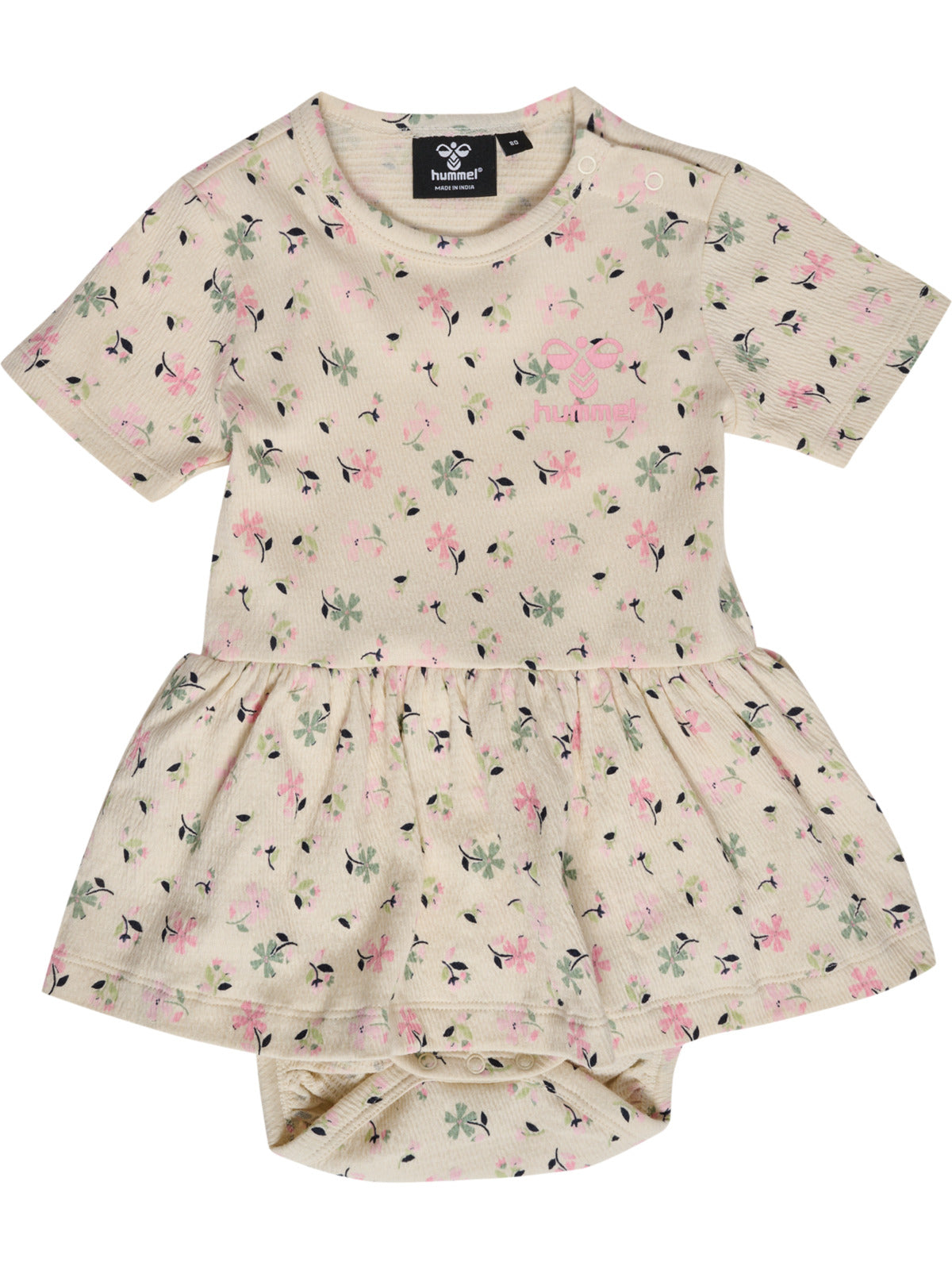HUMMEL 0-4ÅR Tyra Body kjole Krem/Blomstret